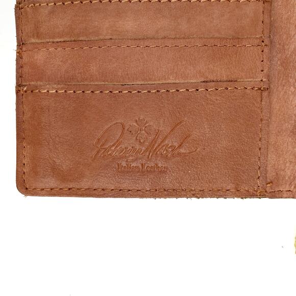 Reworked Patricia Nash Studded Italian Leather Bag w/ Brass Chain Strap & Charm - Picture 15 of 16